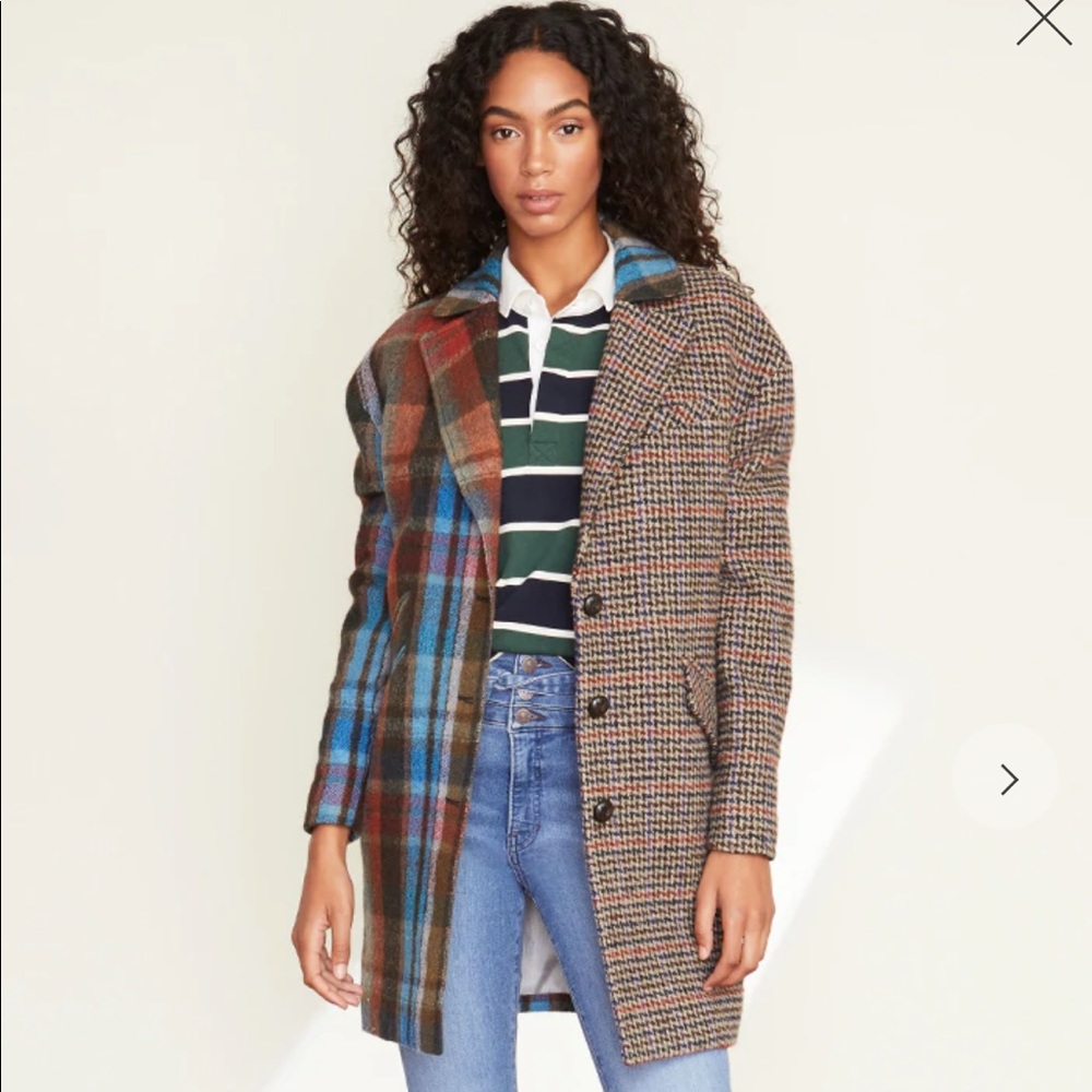 Veronica Beard India Patchwork Dickey Coat NWT